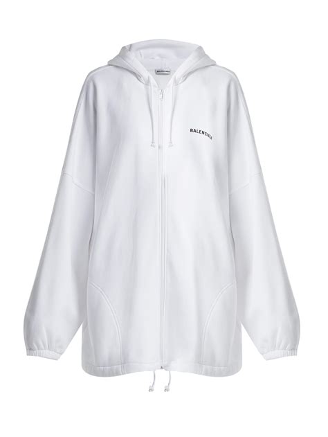 balenciaga white hoodie women's.